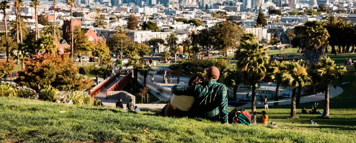 Dolores Park an einem sonnigen Nachmittag