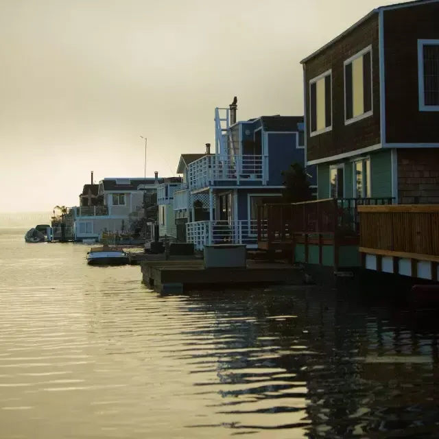 Hausboote in Sausalito.